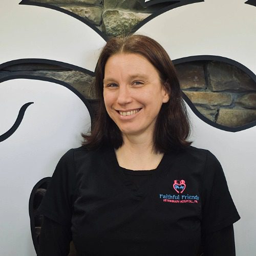 Leah - female with shoulder length brown hair
